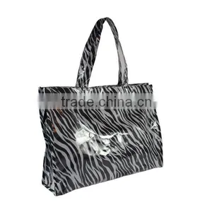 2015 Custom Pvc With Polyester Tote Bag thumbnail-4