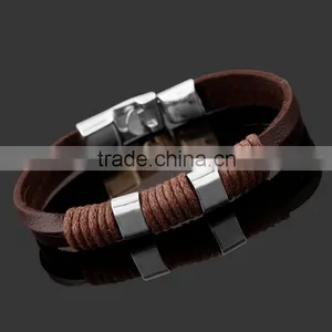 Simple Leather Bracelet Charms Bracelet Making With Gemstone Beads Leather Wrap Bracelet thumbnail-2