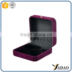 High-grade Velvet Small Flocking Jewelry Gift Packaging Box thumbnail-3