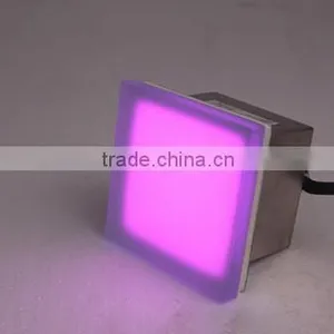 Frosted Glass Outdoor Inground Led Light Led Tiles ,led Floor Tile Light, Led Light Tile thumbnail-3