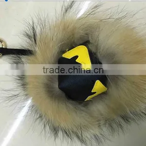 Wholesale Price Raccoon Fur Monster Keychain thumbnail-3