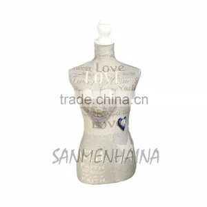 Heart and Button Printing Elastic Fabric Female Mannequin thumbnail-1