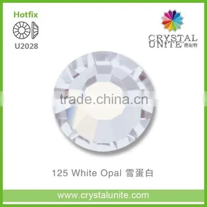 U2028 White Opal Crystal Unite Optimal Hot Fix Rhinestone thumbnail-1