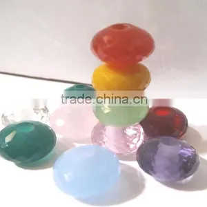AAA Multi Color Quartz Stylist Rondelle Big Hole Beads thumbnail-2