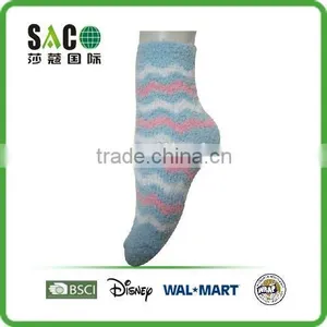 Colourful Wavy Line Jacquard Colourful Fluffy Socks thumbnail-4