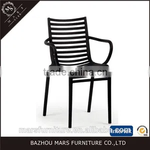 Cheap Plastic Dining Chairs With Armrest Modern thumbnail-1