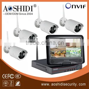 Wifi Mobile NVR 4CH 1080p P2P NVR Kit, Wireless CCTV Camera System thumbnail-4