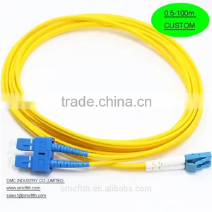 High Quality China-made LC-SC SM Duplex Fiber Optic Patch Cord thumbnail-1