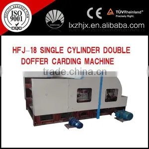 Single Cylinder Double Doffer High Yield Carding Machine , Fiber Carding Machine thumbnail-3