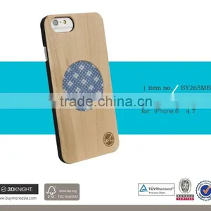 Wholesale White Wooden Phone Case Maple Wood for IPhone 6 Bumper, Ultra Slim Phone Protector for IPhone 6 Plus thumbnail-2