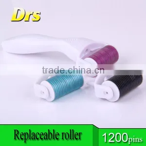2014 Low Price 1200 Needles Titanium Derma Roller With Replacable Tips thumbnail-1