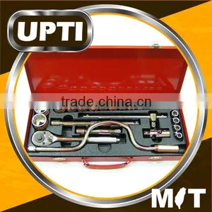 Taiwan Made High Quality 24pcs 1/2" Dr. Ratchet Handle Socket Wrench Set Hand Tool Set thumbnail-1