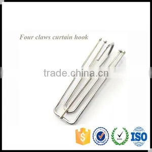 OEM/ODM Various Curtain Hooks,stainless Stell Hooks,four Claws Curtain Hook thumbnail-1