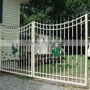 Metal Security Gate/ Wholesale Price Decorative Aluminum Picket Garden Fences and Gates thumbnail-2