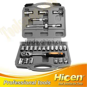 33pcs 1/2" Socket Set, With Ratchet Handle, Extension Bar thumbnail-1