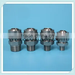 1/8",1/4",3/8",1/2"-2" Stainless Steel SS Adjustable Water Spray Jet Nozzle thumbnail-1