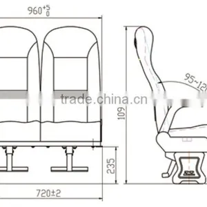Bus Seats ZTZY3210 With Perfect Streamline Design thumbnail-2