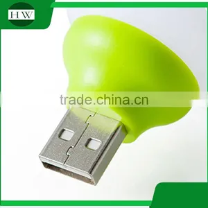 Wholesale Portable Plastic Mini Bulb Shaped Usb Led Night Lamp Light thumbnail-5