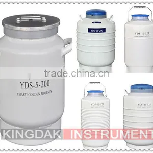 YDS Series Dewar Vessle Small Capacity Large Caliber Liquid Nitrogen Container thumbnail-1