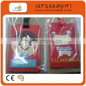 Fancy Cheap Rubber Hotel Hard Plastic Luggage Tag thumbnail-1