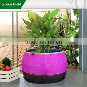 Green Field Round Home and Garden Decoration Flower Pot thumbnail-1