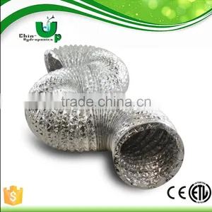 4" 6" 8" 10" 12" Aluminum Ducting/high Felxible Aluminum Dcuting for Grow Tent/Hydroponics Aluminum Ducting thumbnail-1