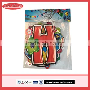 Happy Birthday Paper Garland Hanging Decorations Paper Banner thumbnail-1