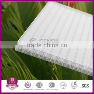 Multwall Colored Polycarbonate Sheet Roofing Triple Walls X Structure High Compact Strengthen UV Protector 10 Years Guarantee thumbnail-1