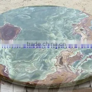 NATURAL COLOR DARK GREEN ONYX TABLE TOPS COLLECTION thumbnail-2