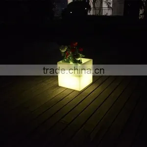 Small Seed Planter/garden Cup and Saucer Planter/LED Multi Color Change Planter thumbnail-1