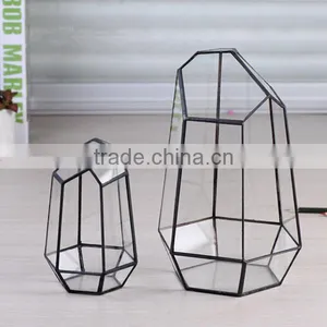 Wholesale Air Planter Hanging Decorative Glass Geometric Terrarium Glass Terrarium Container thumbnail-1