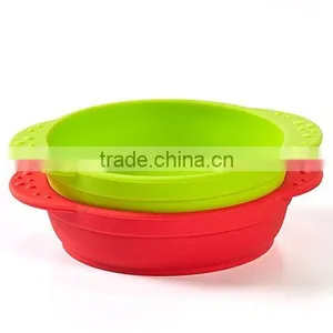 Kid Toddler Snack Fruit Salad Bowl Containe Shatterproof Food Grade Silicone thumbnail-3