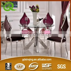 TH323 Guangdong Wholesale Glass Top Dining Table thumbnail-2