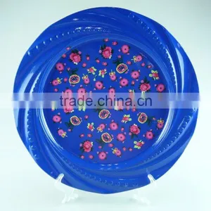 New Stainless Steel Decal and Spray Paint Plate Cast Iron Food Storage Dish Enamel Round Dish thumbnail-5