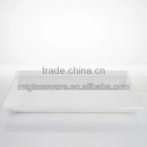 Wholesale White Porcelain Cheap Square Dinner Plates in Stock thumbnail-1