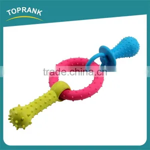 Hot Selling Multi Color Lucky Pet Dog Toy Set Pacifier Ring TPR Dog Toys thumbnail-1