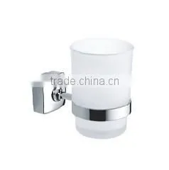 Wholesale Chrome Finishing Wall Hanger Single Tumbler Holder Glass Toothbrush Holder thumbnail-1
