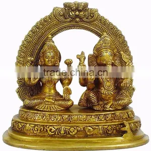Custom Indian Handicrafts Laxmi Ganesh Idol Statue thumbnail-2