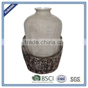 Hand Carved Vase Sandstone Water Fountain thumbnail-1