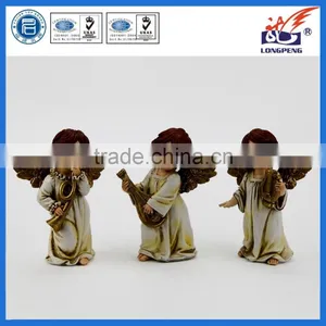 Resin Angel Playing Violin Christmas Ornament Cherubs Musicians thumbnail-1