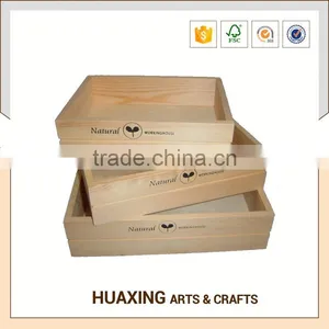 Handicraft Wooden Storage Basket With Lid thumbnail-3