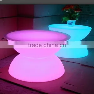 LED Portable Bar Furniture Glow Coffee Table Made of 2 Hemispheres thumbnail-1