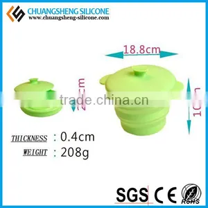 Silicone Folding Puppy Food Bowl, Collapsible Silicone Bowls, Thermos Food Bowl thumbnail-6