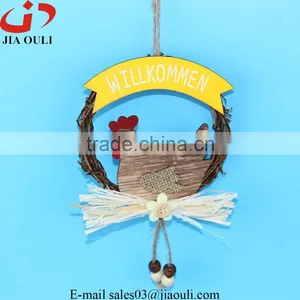 Cheap Easter Decorations Rattan Wreath Hanger thumbnail-1