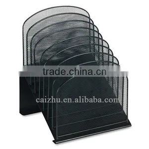 Black Wire Mesh Office Desktop Organizer thumbnail-1