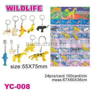 Soft PVC Animal Key Chain thumbnail-1
