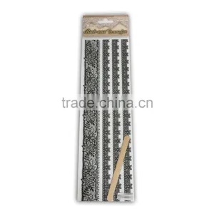 Black Embroidery Lace Rub-ons Transfer, Glitter Rub-on Transfer Sticker, Elegant Lace Transfer Sticker thumbnail-1