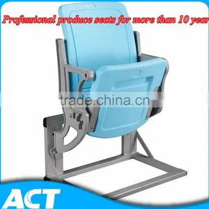 HDPE Wall Mounting Plastic Folding Stadium Chair With Aluminum Leg thumbnail-1