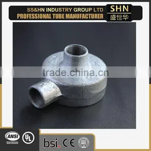 20mm and 25mm Electrical Galvanized 2 Way (Through) Back Entry Junction Box thumbnail-1