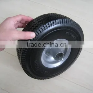 410/3.50-4 Steel Rim Hand Trolley PU Rubber Wheel thumbnail-3